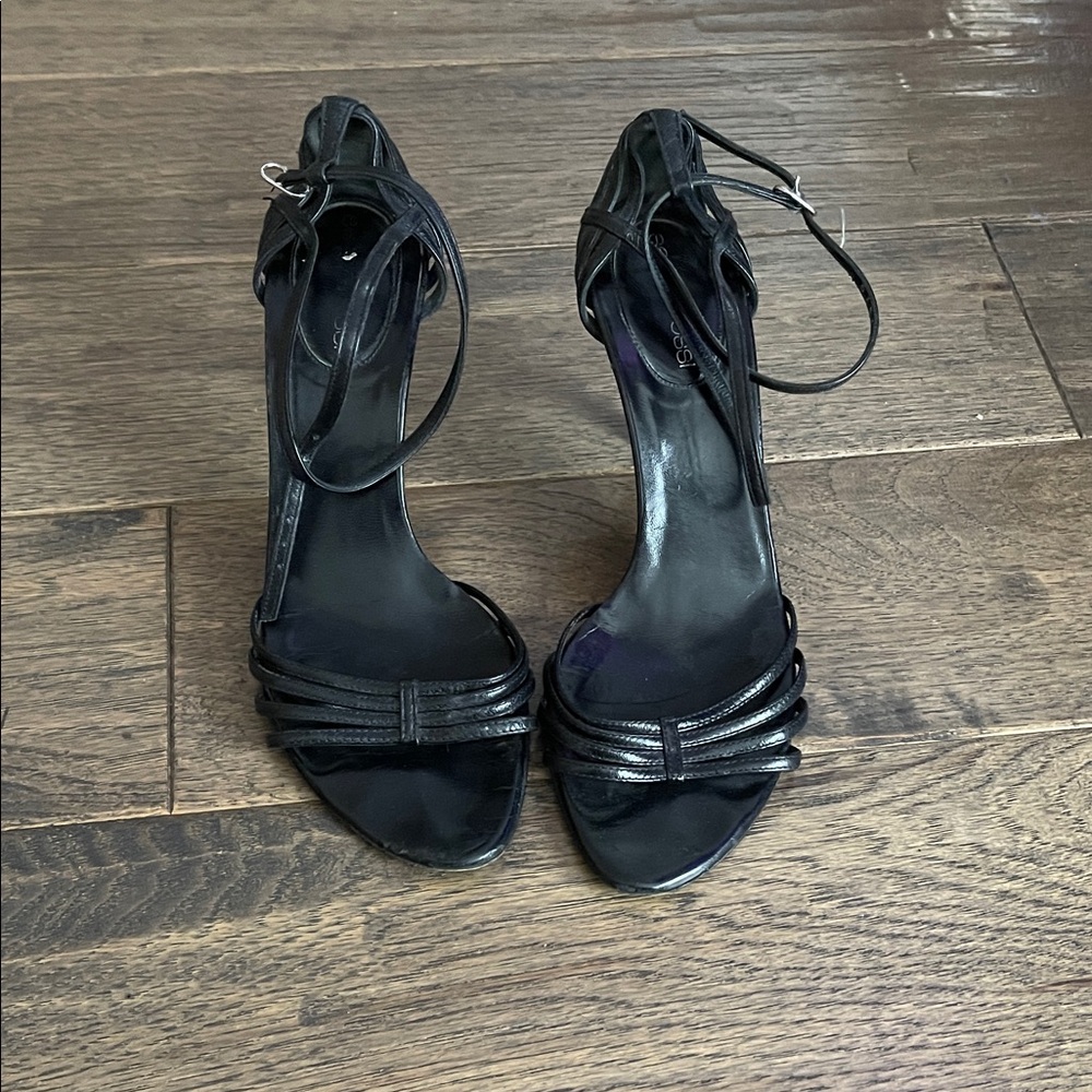 Sergio Rossi Black Strappy Heels